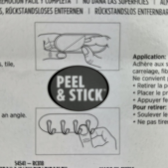 Peel and stick key rack - Picture 3 of 4